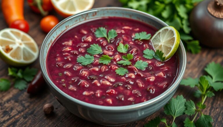 purple black bean soup recipe