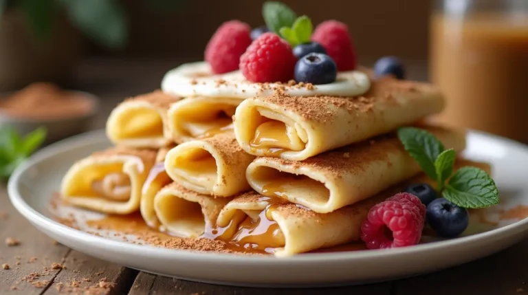 How to Make Low-Calorie Cinnamon Roll Protein Crepes in Simple Steps