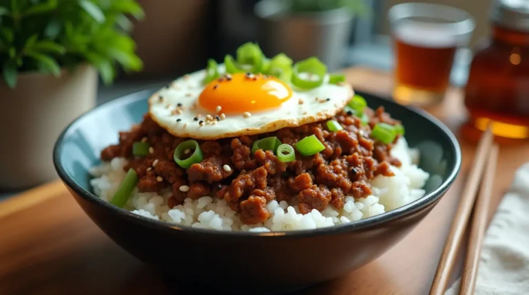 Korean Ground Beef Bowl